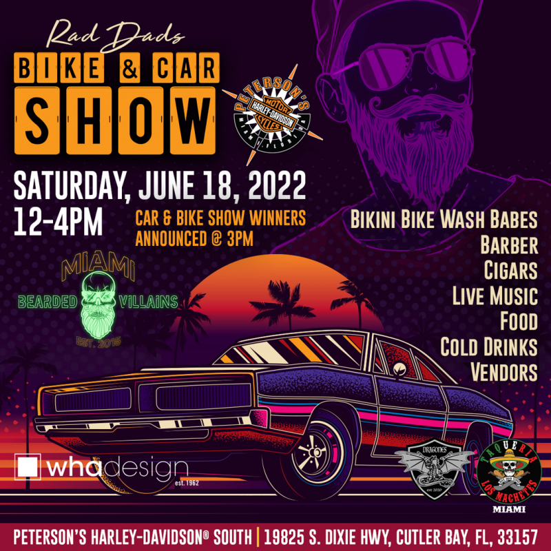 Rad Dads Bike & Car Show – Saturday June 18, 2022 – 12-4 PM