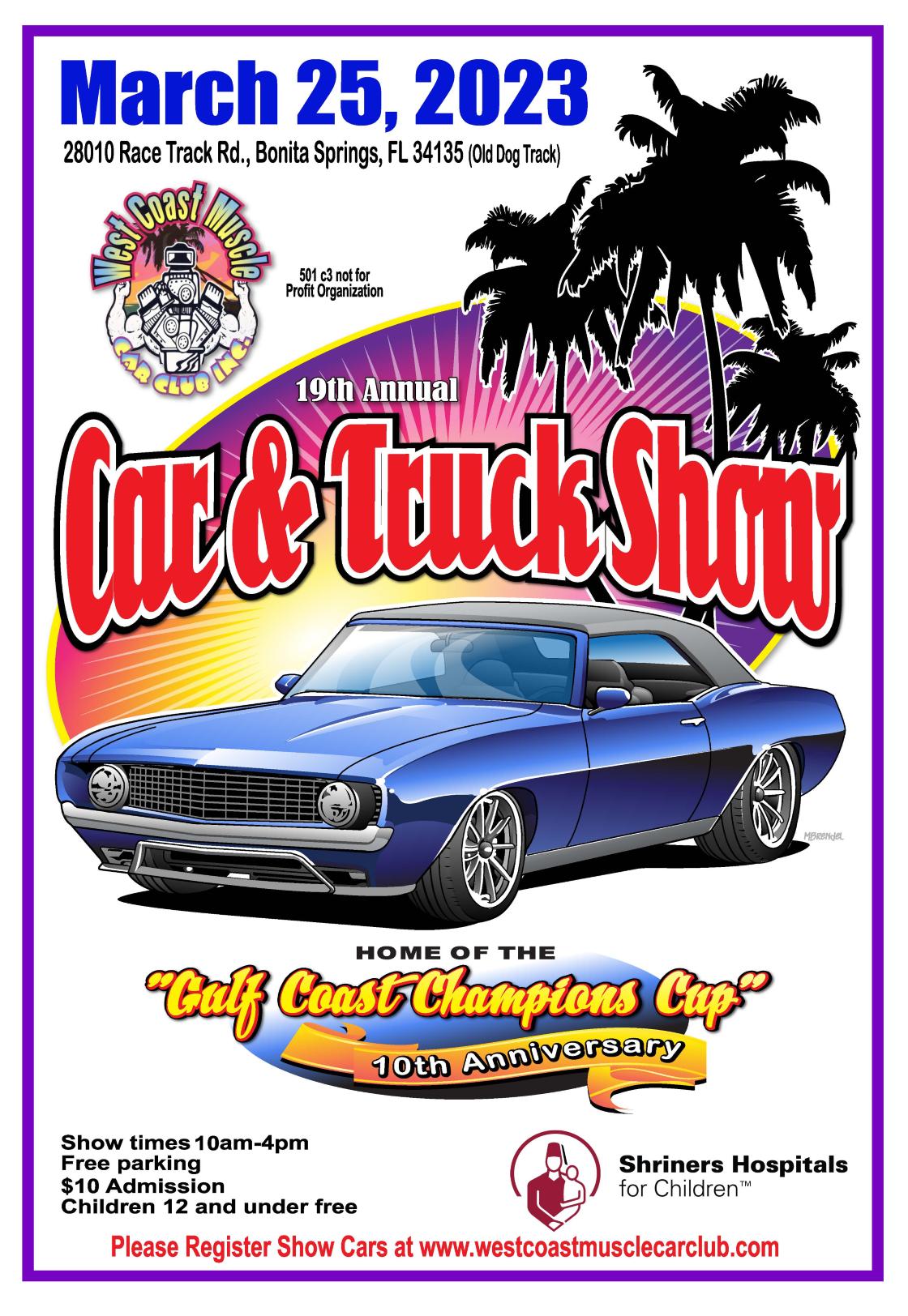 SSP Miami – West Coast Muscle Car Club Annual Show – March 25, 2023